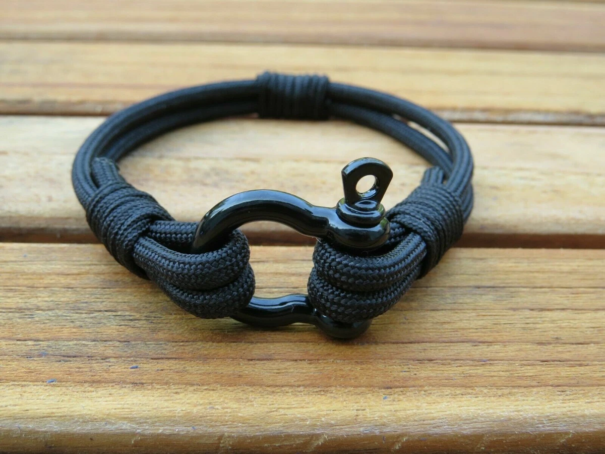 Paracord Bracelet Shackle Handmade USA