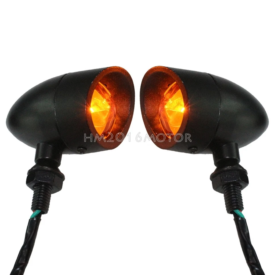 Пуля 2,6-дюймовый алюминиевый мини поворотник для Harley Heritage Softail Fatboy Slim - Изображение 3 из 4