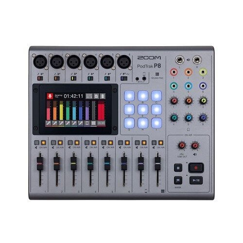 Zoom PodTrak P8 Portable Multitrack Podcast Recorder - Picture 2 of 6
