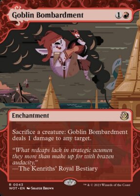 MTG Goblin Bombardment (43/103) Wilds of Eldraine Enchanting Tales LP