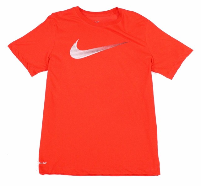 men's nike red dri fit t shirt