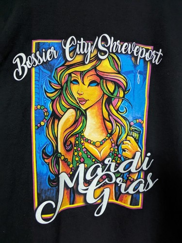 Mardi Gras T-shirt Bosier City Shreveport 2XL