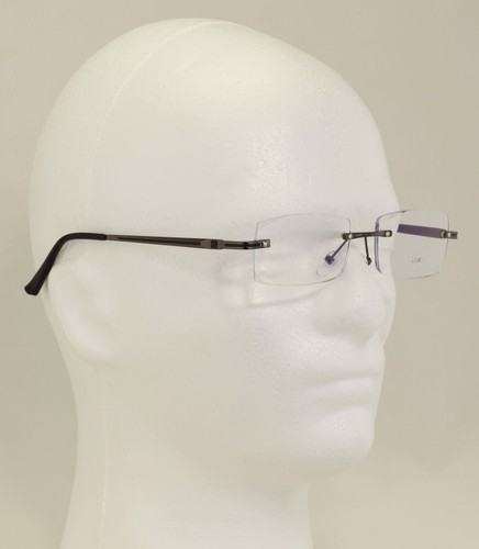 3 Pairs Men Metal Rimless Diamond Cut Anti Blue Blocker UV Reading Glasses Clear - Picture 4 of 6