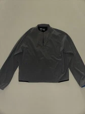 Janji Women's Transit Tech Quarter-Zip Jacket Top Size XL Gray Long Sleeve