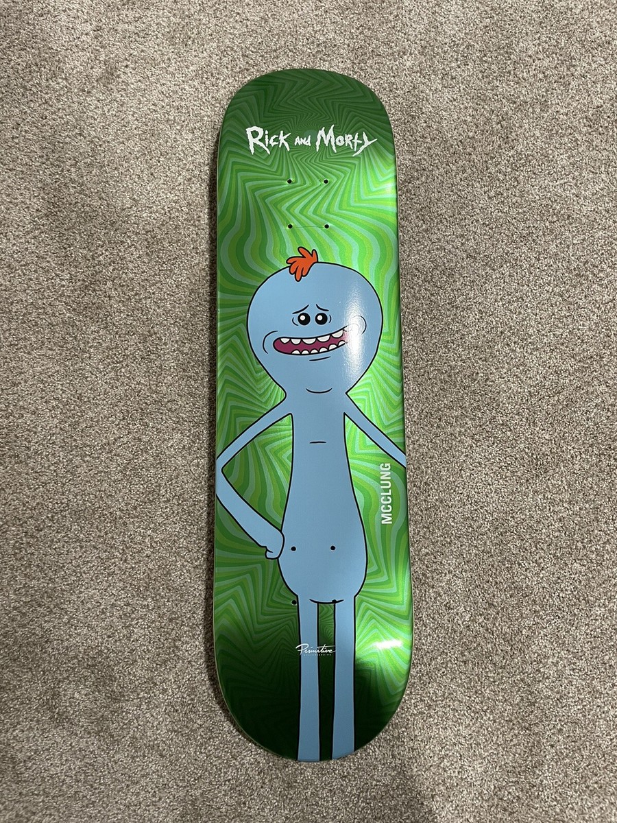 RARE Primitive Rick and Morty Skateboard Deck Trent Mcclung Green  