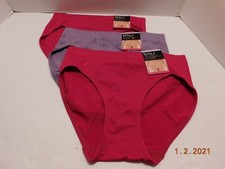Bali 3 Pairs Hi-Cut One Smooth U Panties Sz M/6 Multi-Color 2362 NWT