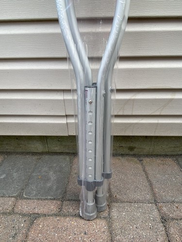 Guardian MDSV80534 Aluminum Push-Button Crutches, Adult Tall 1-Pair - Picture 4 of 9