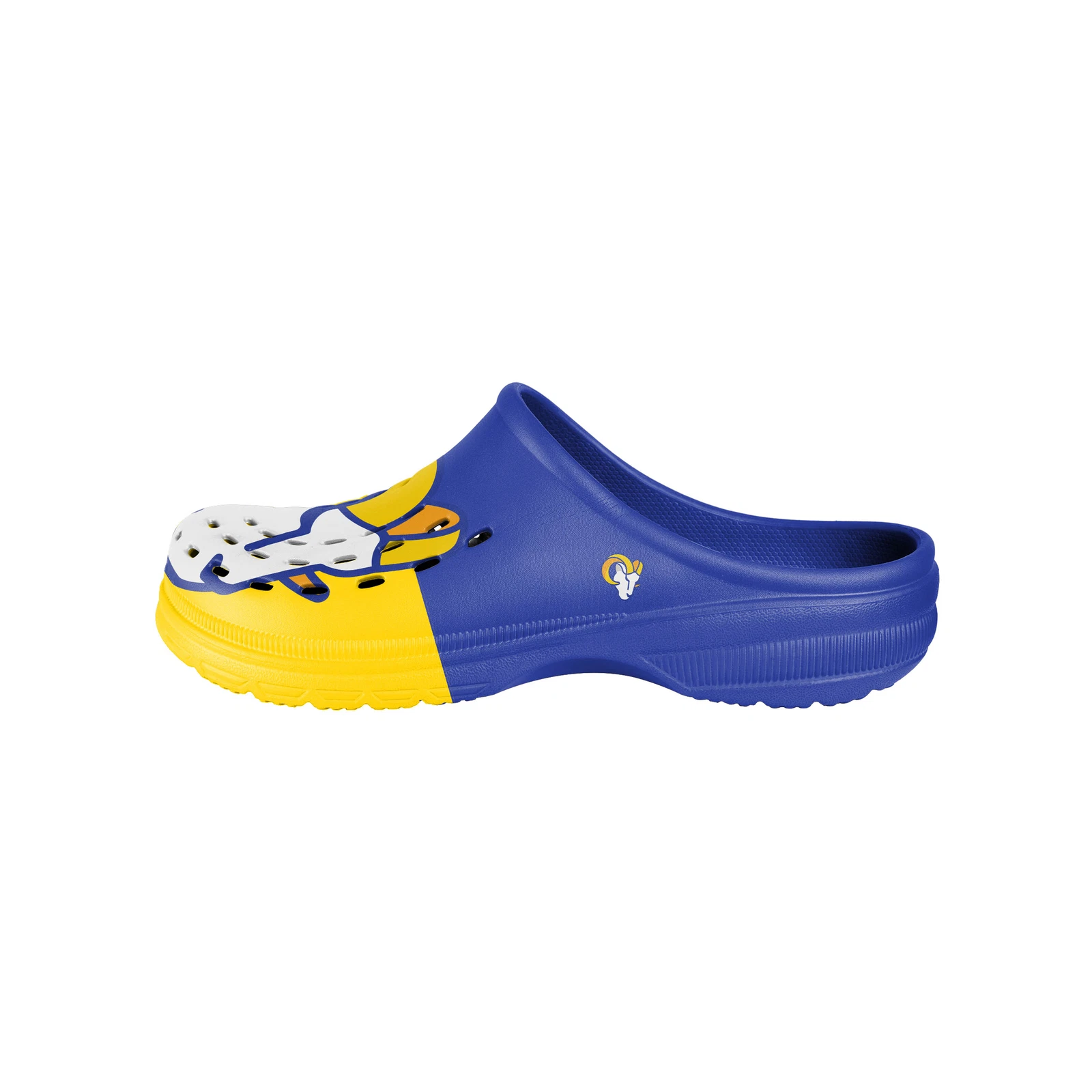 Los Angeles Football Team Rams Colorblock Big Logo Clogs, Gift for Fan