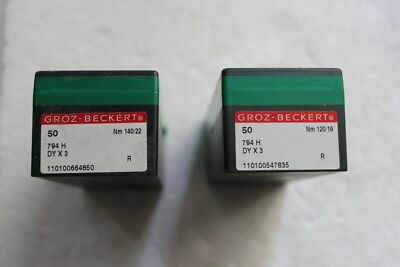 50 Pk Groz-Beckert 7x1,794H, DYx3 Sewing Machine Needles - Size 120/19 or 140/22