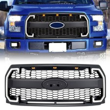 Raptor Style Front Bumper Grille Mesh Grill W Emblem Hole For 2015-17 Ford F150 Raptor Style Front Bumper Grille Mesh Grill W Emblem Hole For 2015-17 Ford F150