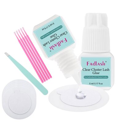 Clear Eyelash Extension Glue 5ml - Long Lasting Waterproof for DIY