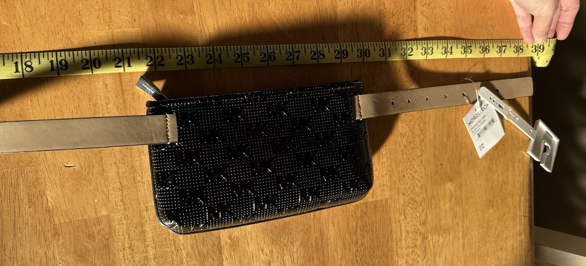 Michael Kors belt pouch/bag signature MK shiny black S/M  display picture 1