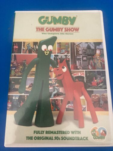 2015 THE GUMBY SHOW DVD COMPLETE 1950'S SERIES, 2 DISCS W/ GUMBY TOY - Picture 1 of 5