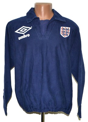ENGLAND 1990/1992 TRAINING FOOTBALL DRILL TOP UMBRO GRÖSSE S ERWACHSENE