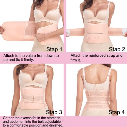 Postpartum Belly Band C Section Belly Wrap Abdominal Binder Girdle Tummy Tuck US - Picture 11 of 29