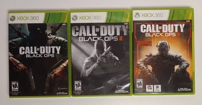 Call of Duty Black Ops Microsoft Xbox360 Lof of  1 - 2 - 3 -- Activision