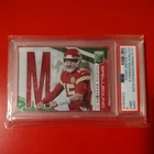 Patrick Mahomes II PSA 9 2019 Panini Donruss Elite Spellbound Green sp chiefs