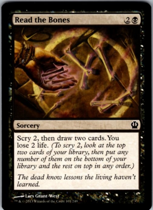 Read the Bones 101 Common Theros Magic: The Gathering Lightly Played