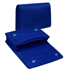 ABYS Genuine Leather Unisex Royal Blue Card Case