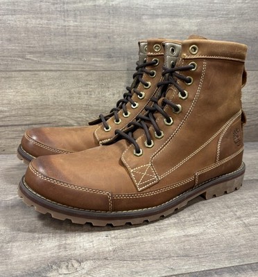 Timberland Originals Brown Leather 6 inch Earthkeeper Boots Mens Size 11.5