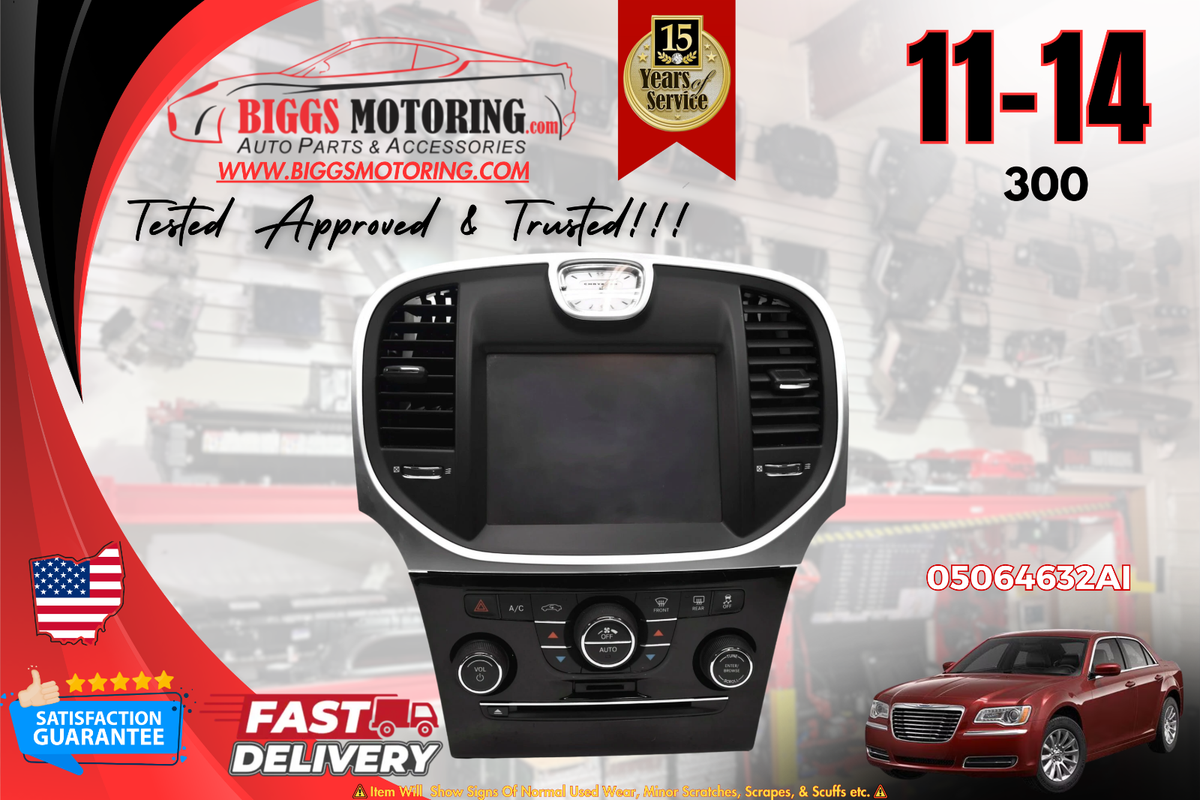2011-2014 CHRYSLER 300 NAVIGATION RADIO MECHANISM W/ DISPLAY