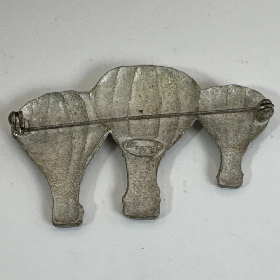 Broche Danecraft con tres globos aerostáticos con pedrería Foto 2 de 3