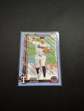 2025 Topps Holiday - Josh Jung #H7 Holiday Blue Metallic Glitter