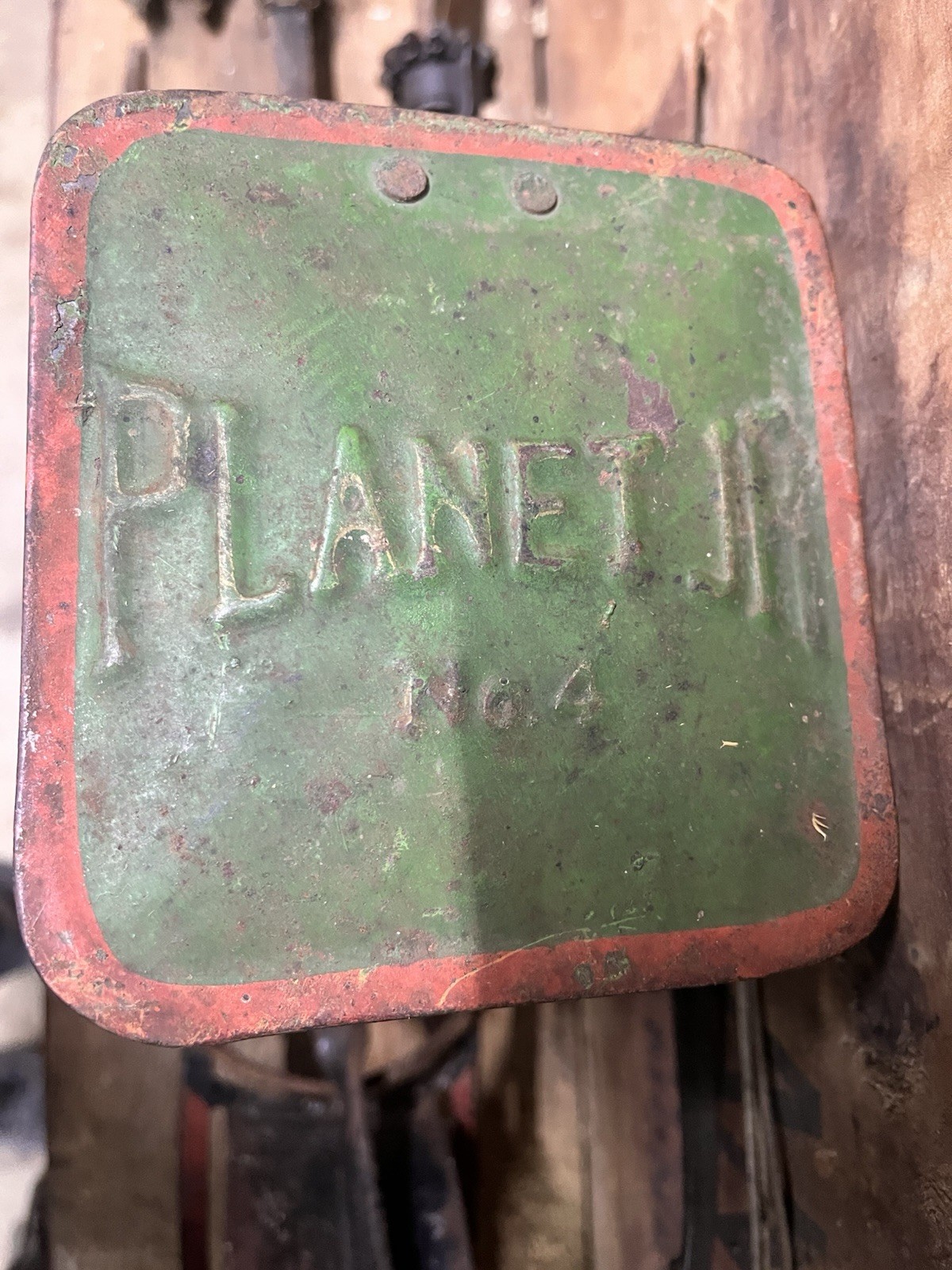 Planet Jr No.4 Seeder & Cultivator W/ Orig Wood Box, Plow, Leaf Lifter and More!