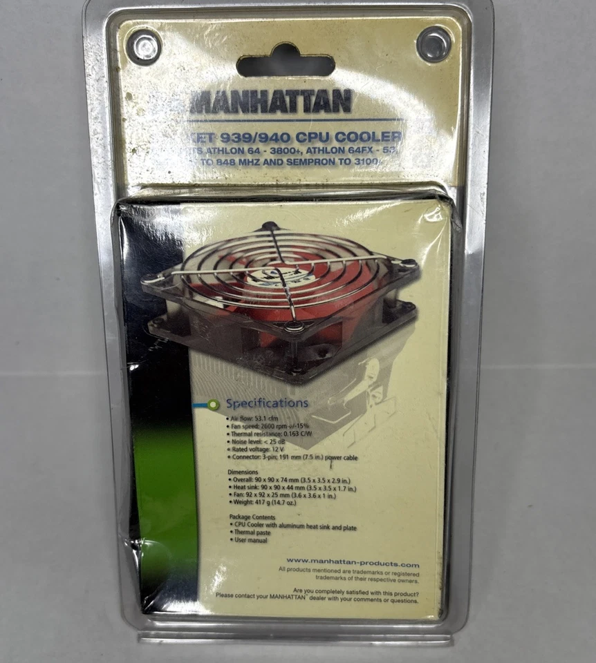 Manhattan socket 939/940 cooler for Athlon 64 - 3800+, Athlon 64FX - 53, Opteron - Image 2 of 4