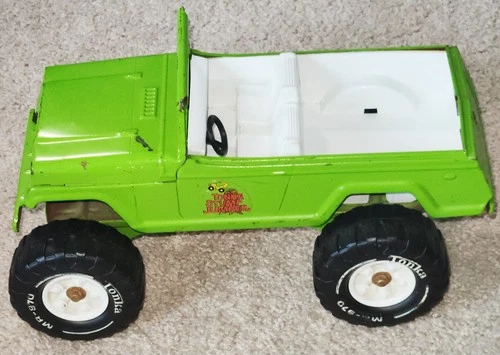 VINTAGE TONKA STUMP JUMPER JEEPSTER 13" PRESSED STEEL - 49250 - GREEN