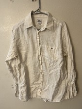 Lacoste Mens 100% Linen Regular Fit Button Do...