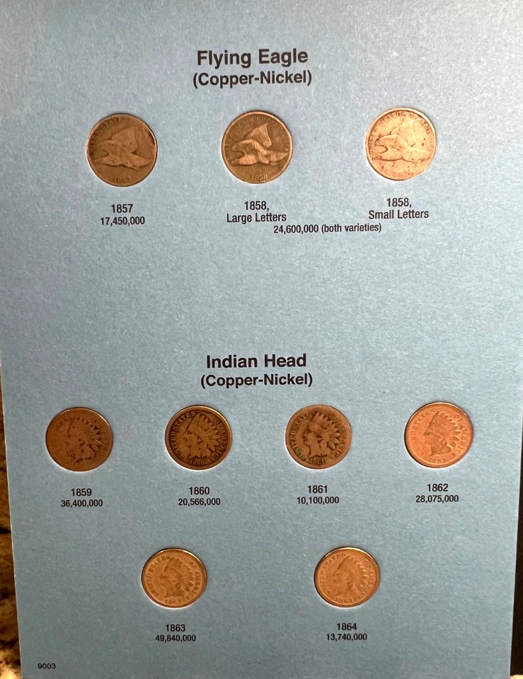 #54-FULL SET OF INDIAN HEAD CENTS - 1877 IS ANACS CERTIFIED AG3 HEAVILY CORRODED - Image 3 of 4