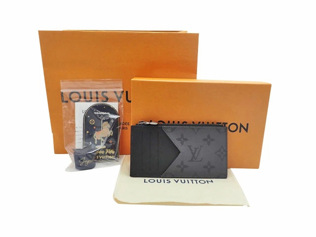Louis Vuitton Monogram Eclipse Reverse Coin Card