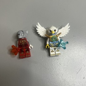 LEGO LEGENDS OF CHIMA Lot Ewar's Acro Fighter 30250 & Worriz' Fire Bike 30265 