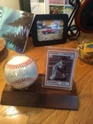 1982 TCMA Card Baseballs Greatest Pitchers and Ball Autographed By Bob Feller