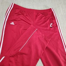 Cincinnati Bearcats Sweatpants Men XXL Team Issue Adidas Track Pants Red NCAA