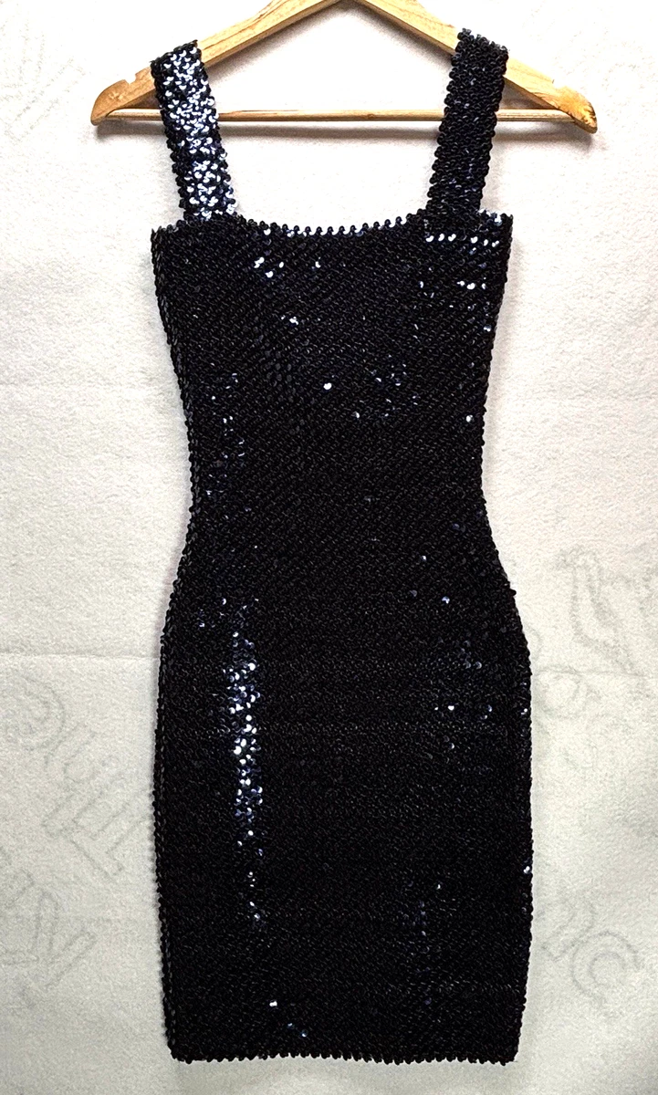 miss selfridge black sequin dress Miss Selfridge beach sequin crochet floral corsage mini dress in black