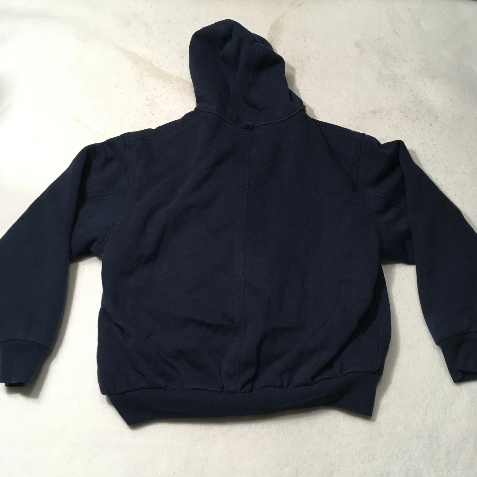 Walls Workwear Jacket Men’s Large blue Zip Hoodie Heavyweight QUILTED Lined image 8