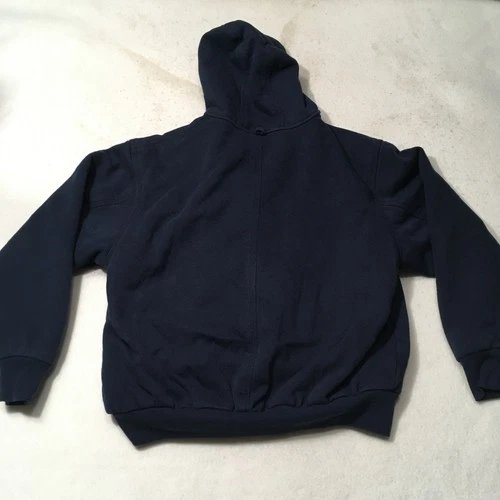 Walls Workwear Jacket Men’s Large blue Zip Hoodie Heavyweight QUILTED Lined image 8