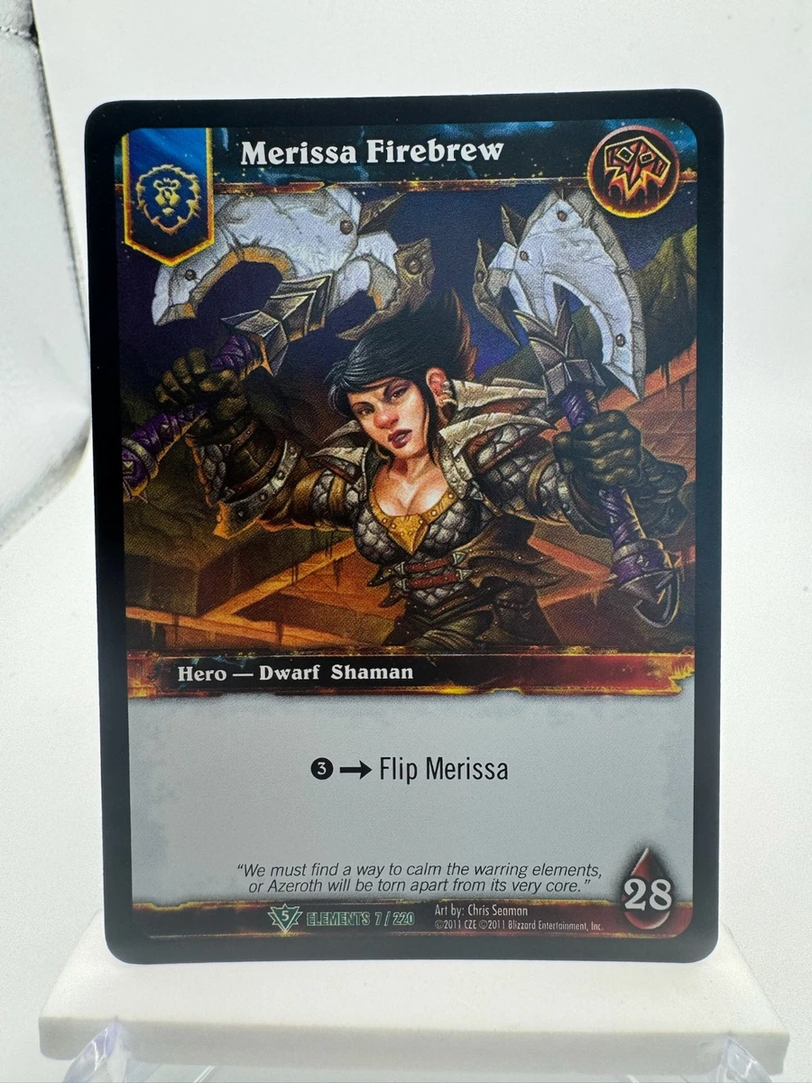 World of Warcraft TCG War of the Elements Trading Card Games for