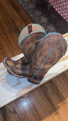 #ad Horse Power Men#x27;s Patchwork Western Boots $83.00