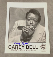 CAREY BELL Autographed Promo Photo Signed 8x10 Blues Harmonica Muddy Waters