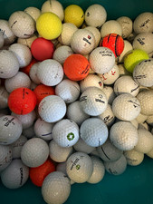 Mixed Recycled Golf Balls Job Lot for Golf, White Yellow Orange Red