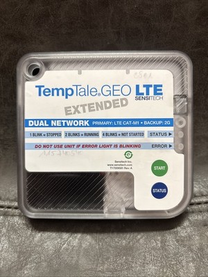 Sensitech Temptale Geo LTE Cat-M1 Real-Time Temperature Monitor