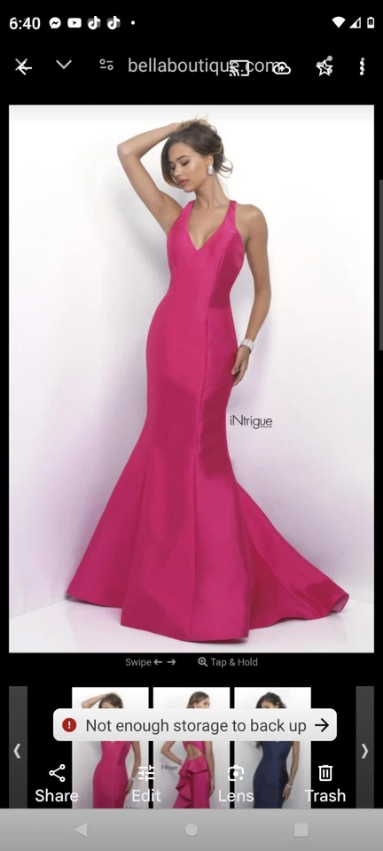 Nuevo vestido de noche sin etiquetas talla 6 Foto 3 de 3