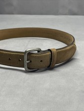 banana republic suede belt womens sz 36 Tan Light brown genuine italian leather