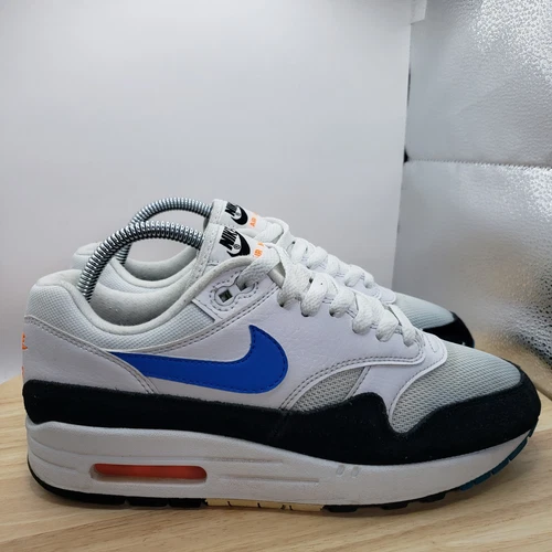 Nike Air Shoes Womens Size 8.5 Air Max 1 Photo Blue Total Orange AH8145-112 Men7