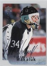 1995-96 Upper Deck Be a Player Die-Cut Auto Darcy Wakaluk #S90 Auto 9bi