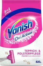 Vanish Oxi Action Polster Teppichreiniger Pulver Reinigung Schutz Duft 820g