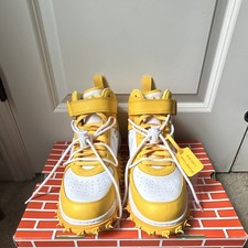 Off White Nike Air Force 1 Mid Top Golf Sneak...